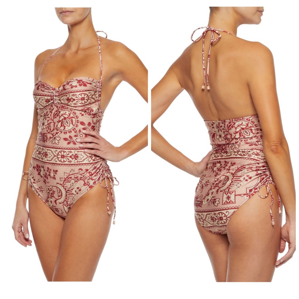 Zimmermann Castile Ruched Swimsuit size 4-6